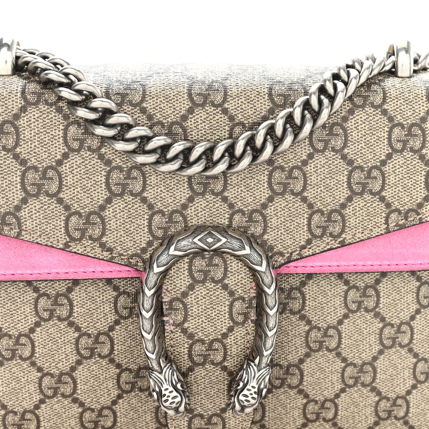 Gucci GG Supreme Monogram Mini Dionysus Shoulder Bag Pink 8 of 11