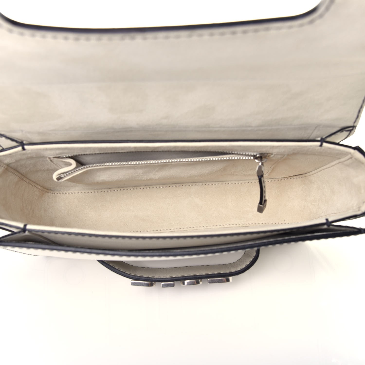 Christian Dior Smooth Calfskin Dio(r)evolution Flap Bag Off White 5 of 9
