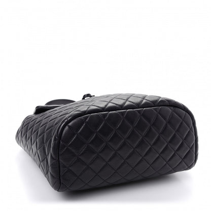 Chanel Lambskin Quilted Large Urban Spirit Backpack Navy 3 of 9
