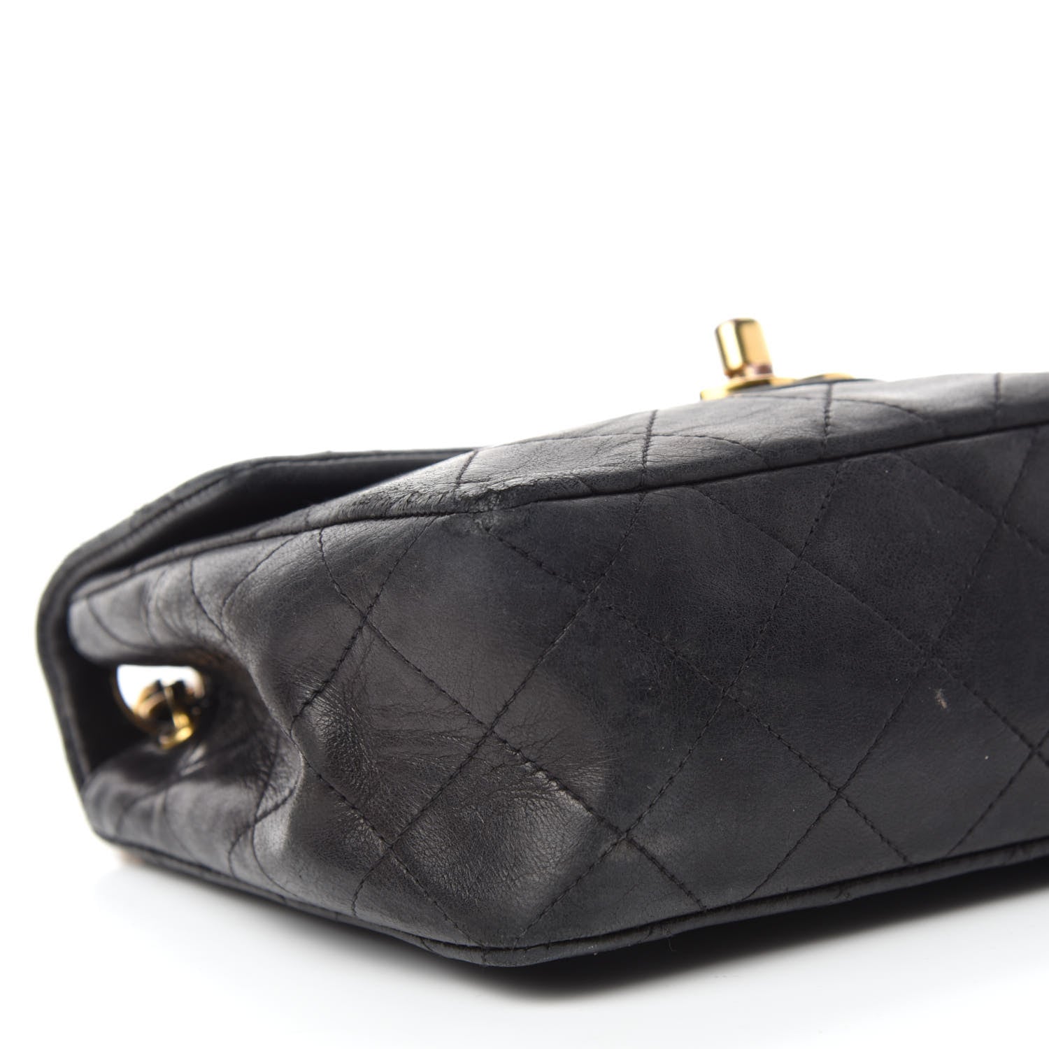 Chanel Lambskin Quilted Mini Square Flap Black 6 of 11