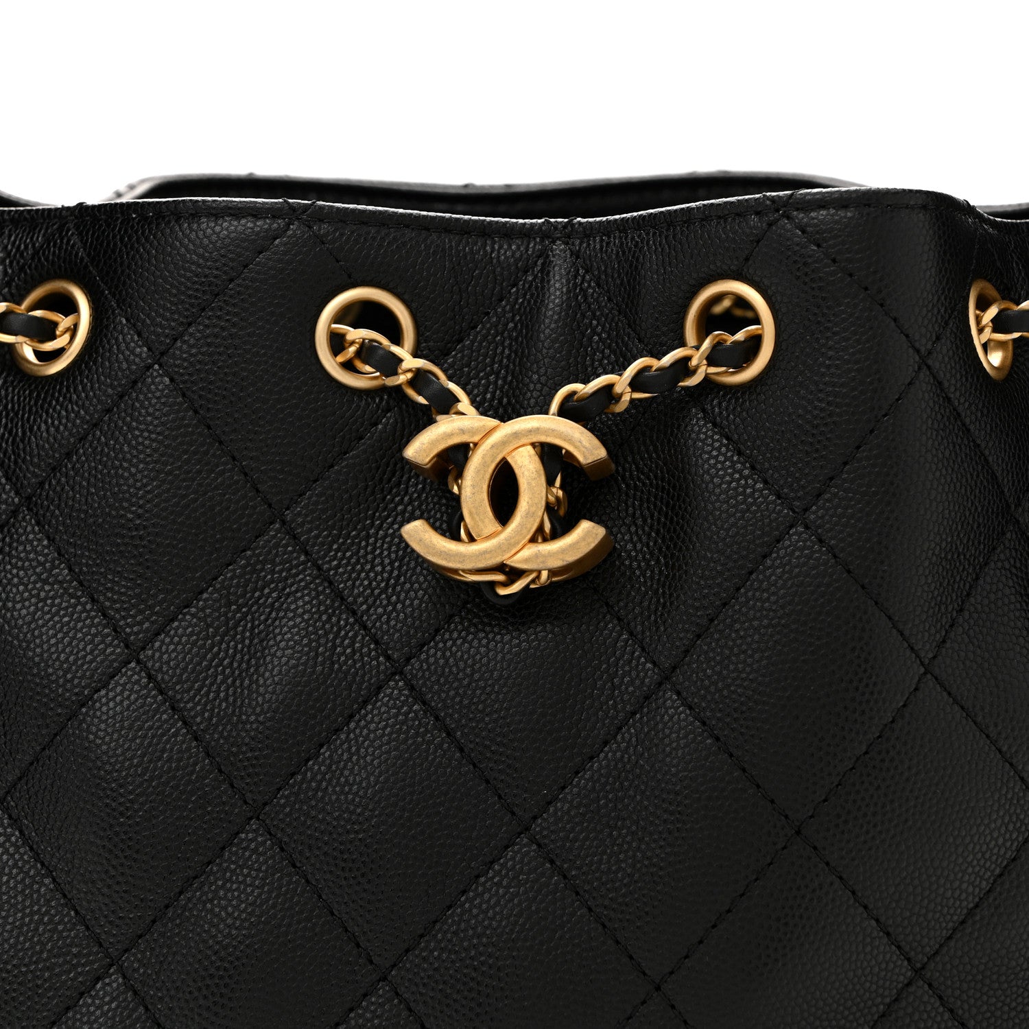 Chanel Caviar Quilted Small Chanel 25 Handbag Black 8 of 13