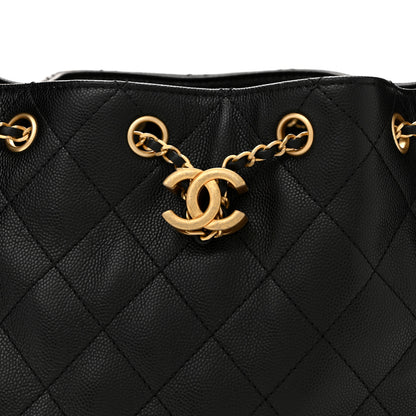 Chanel Caviar Quilted Small Chanel 25 Handbag Black 8 of 13