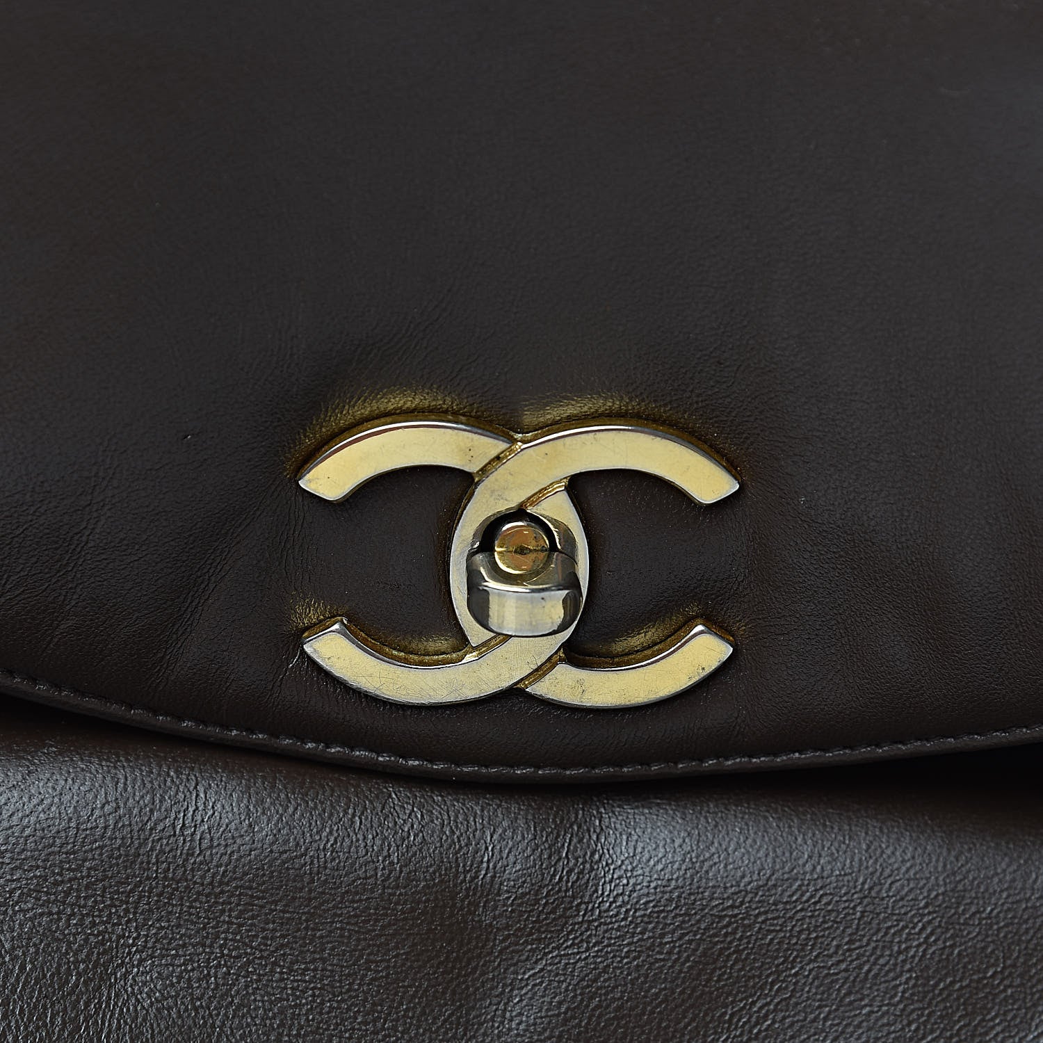 Chanel Lambskin Quilted Backpack Brown 7 of 11