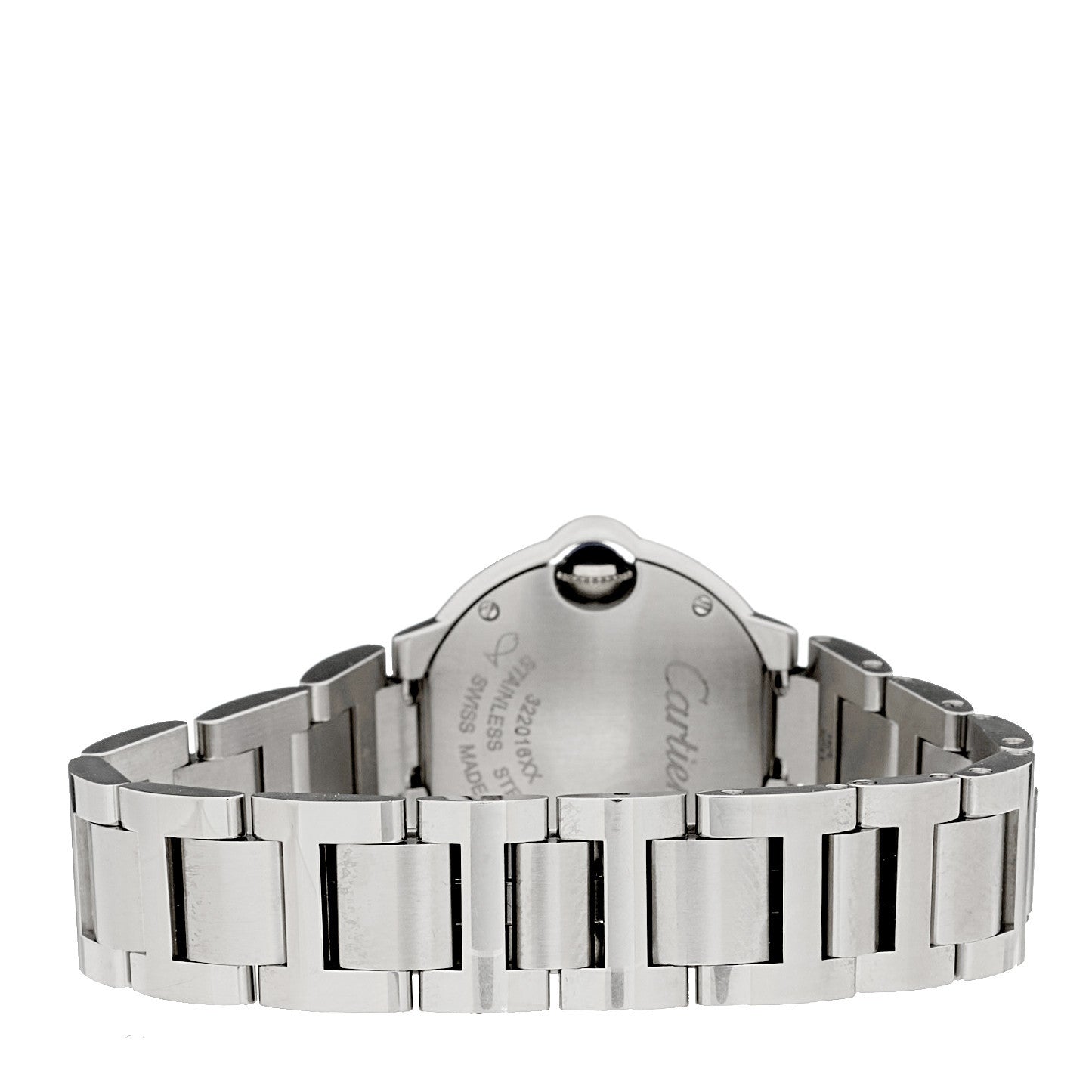 Cartier Stainless Steel Diamond Bezel 28mm Ballon Bleu De Cartier Quartz Watch 3 of 5