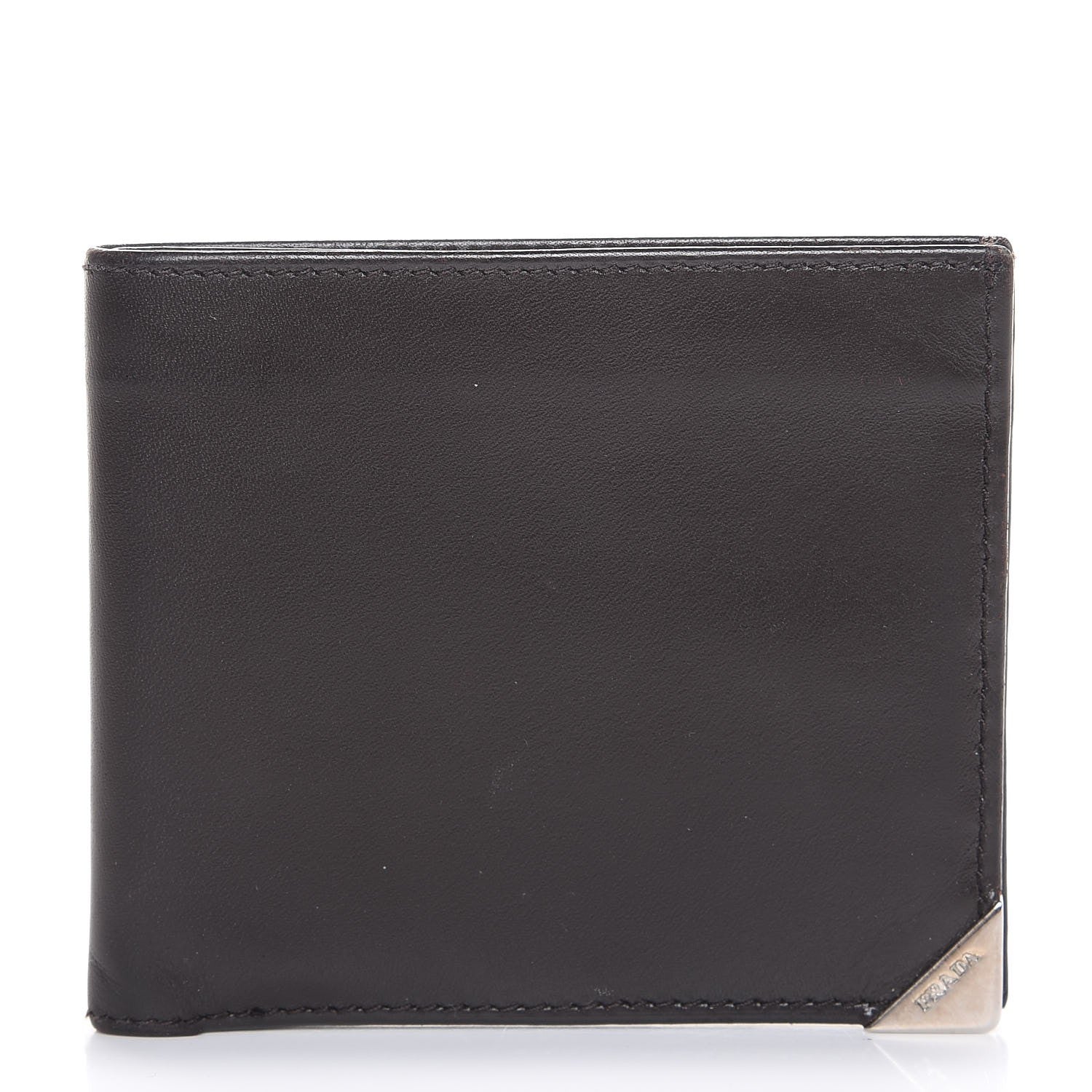 Prada Nappa Bi-Fold Wallet Cacao 1 of 8