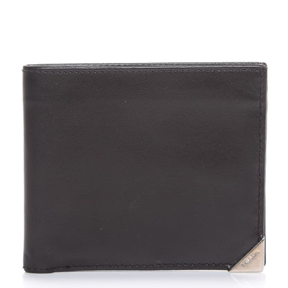 Prada Nappa Bi-Fold Wallet Cacao 1 of 8