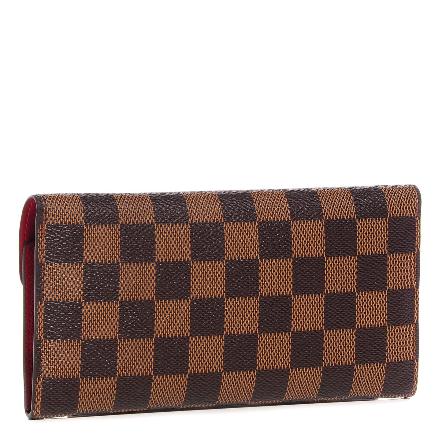 Damier Ebene Josephine Wallet Red