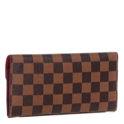 Louis Vuitton Damier Ebene Josephine Wallet Red 3 of 7