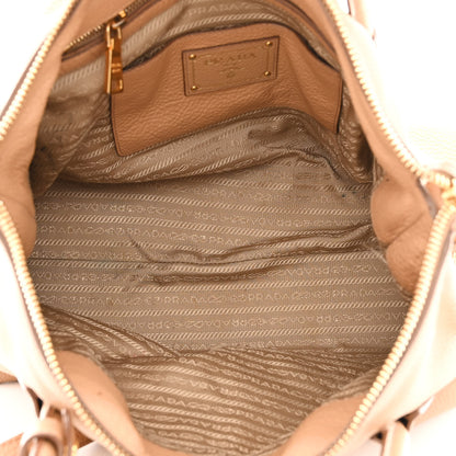 Prada Vitello Daino Side Zip Tote Naturale 5 of 21