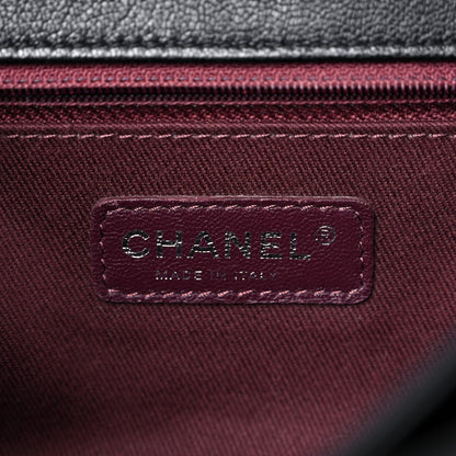 Chanel Goatskin Quilted Large Perfect Edge Flap Black 5 of 10