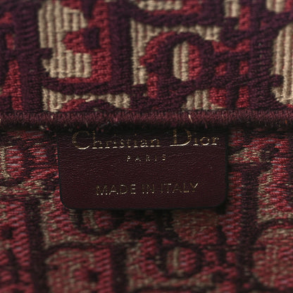 Christian Dior Oblique Medium Book Tote Burgundy Multicolor 5 of 8