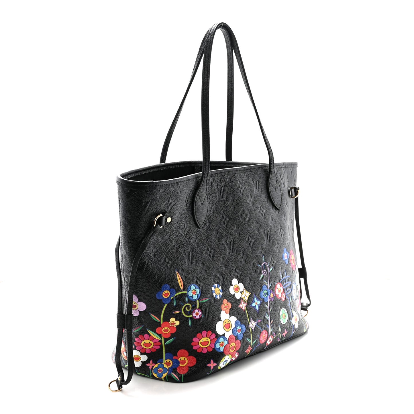 LV X TM Empreinte Flowers Neverfull MM Black