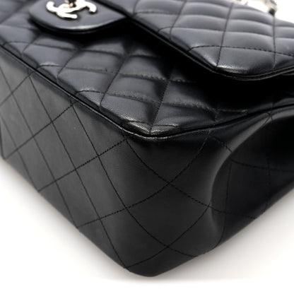 Chanel Lambskin Quilted Jumbo Double Flap Black 10 of 10