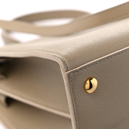 Burberry Grainy Calfskin Medium Title Bag Honey 9 of 15