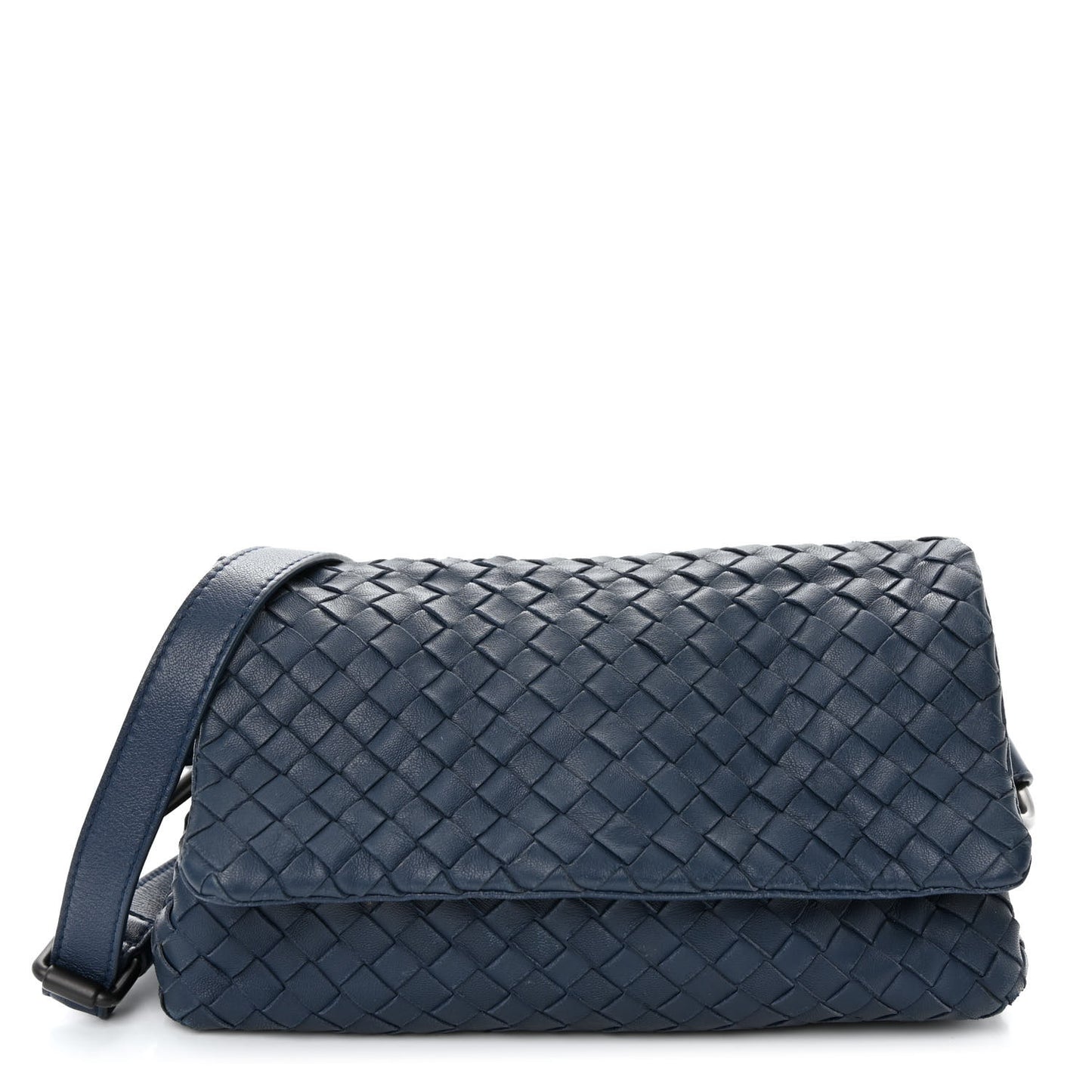 Nappa Intrecciato Crossbody Denim