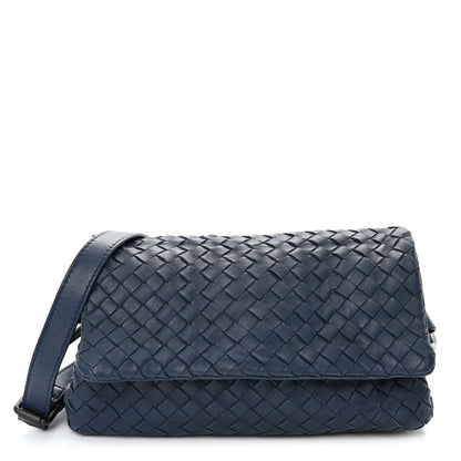 Bottega Veneta Nappa Intrecciato Crossbody Denim 1 of 9