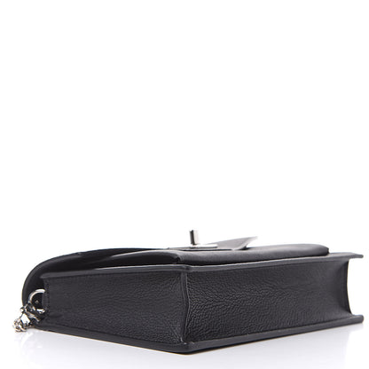 Louis Vuitton Soft Calfskin My Lockme Chain Pochette Black 4 of 9