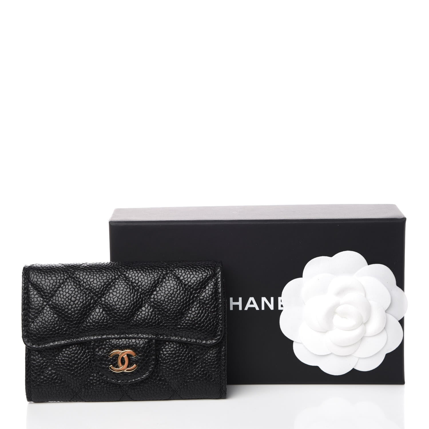 Chanel Caviar Quilted Flap Card Holder Black 9 of 9