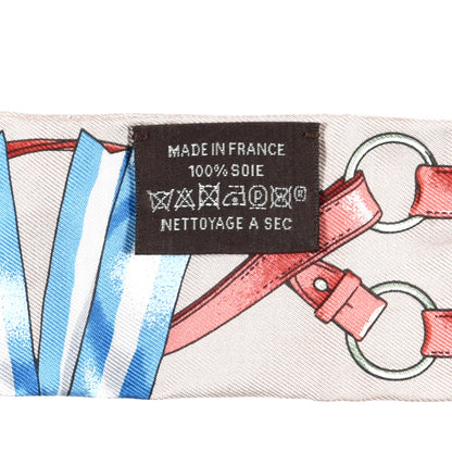 Hermes Silk Jumping Twilly Beige Rose Vieux Rose 4 of 4