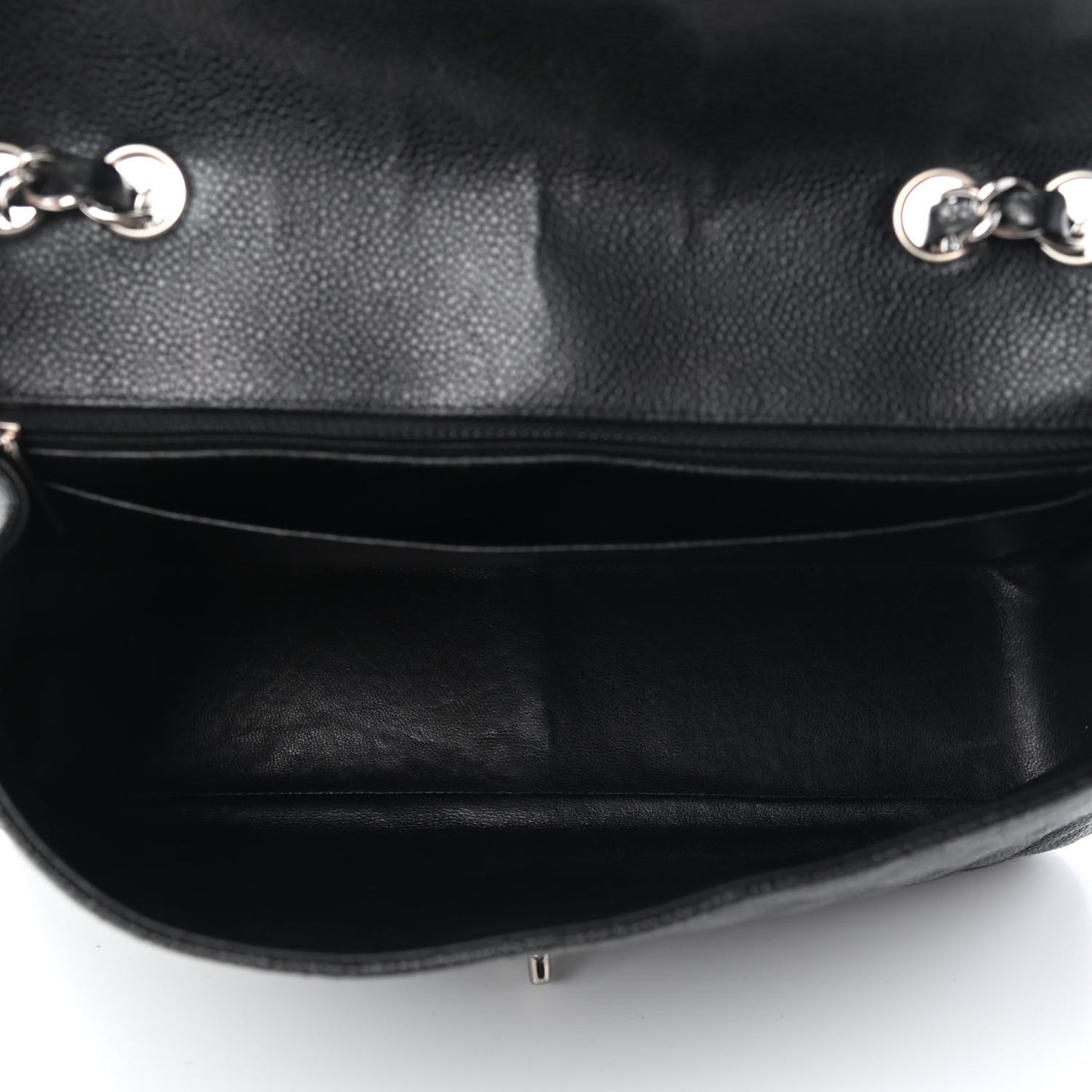 Caviar Quilted Jumbo Single Flap Black