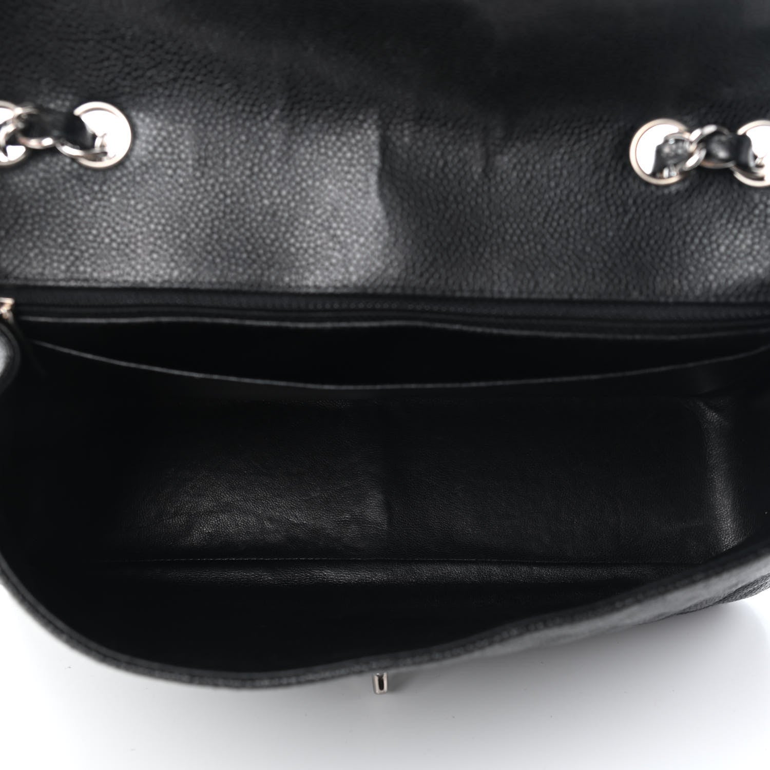 Chanel Caviar Quilted Jumbo Single Flap Black 5 of 11