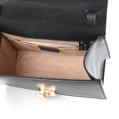 Gucci Calfskin Mini Sylvie Top Handle Bag Black 5 of 8