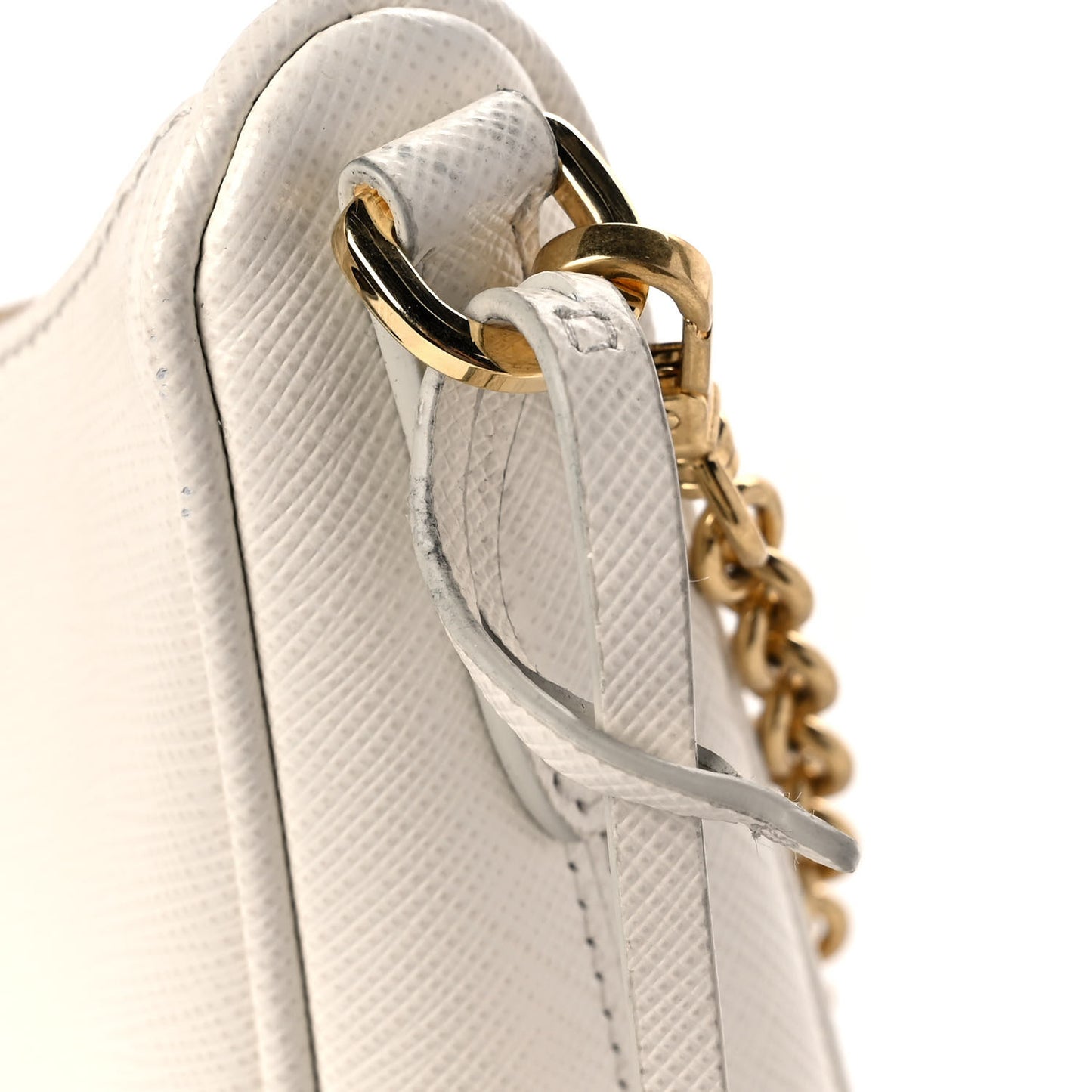 Saffiano Re-Edition 2005 Shoulder Bag White