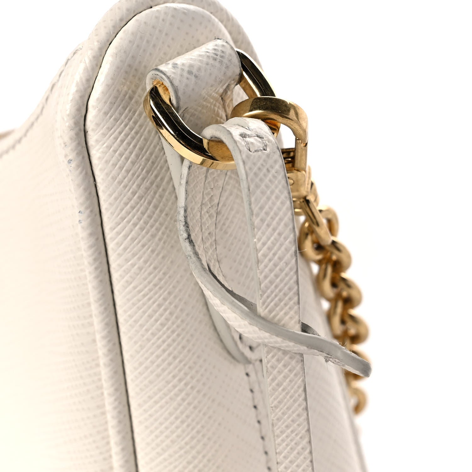 Prada Saffiano Re-Edition 2005 Shoulder Bag White 17 of 19