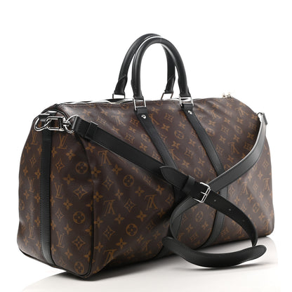 Louis Vuitton Monogram Macassar Keepall Bandouliere 45 3 of 13