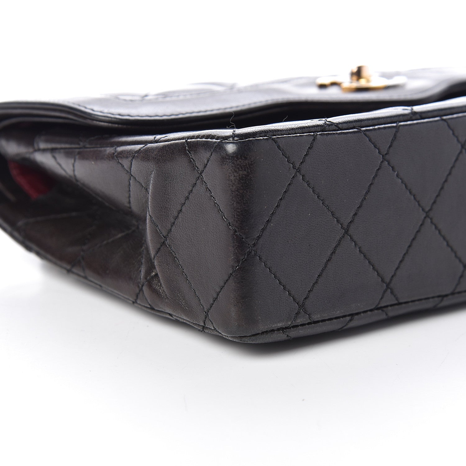 Chanel Lambskin Quilted Small Double Flap Black 11 of 12