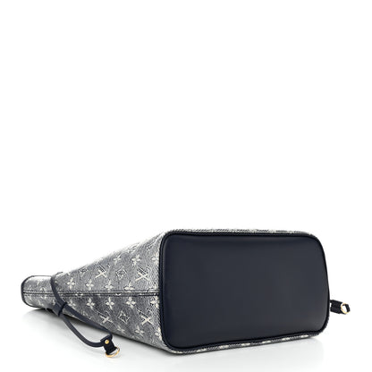 Louis Vuitton Monoglam Neverfull MM Blue 5 of 10