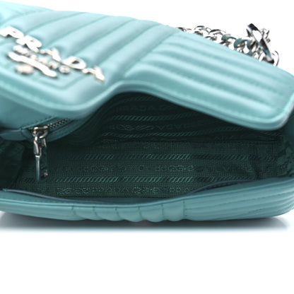 Prada Soft Calf Diagramme Medium Chain Flap Shoulder Bag Giada 5 of 13