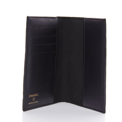 Chanel Iridescent Caviar Quilted Passport Holder Black 5 of 10