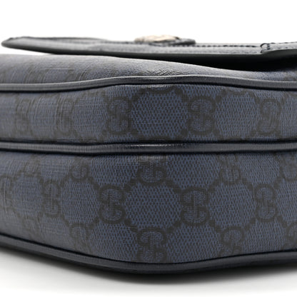 Gucci Tender GG Supreme Monogram Textured Dollar Calfskin Ophidia Small Crossbody Bag Dark Blue 9 of 11