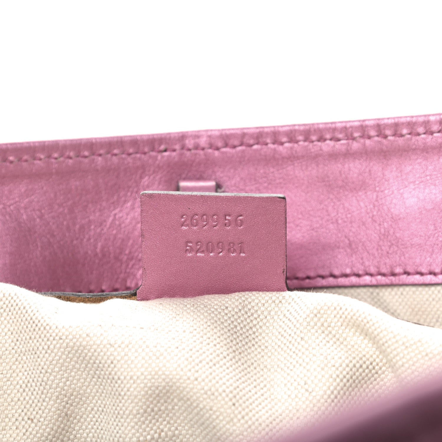 Gucci Metallic Soft Guccissima Large Heart Bit Charm Top Handle Tote Fresia Rose 8 of 22