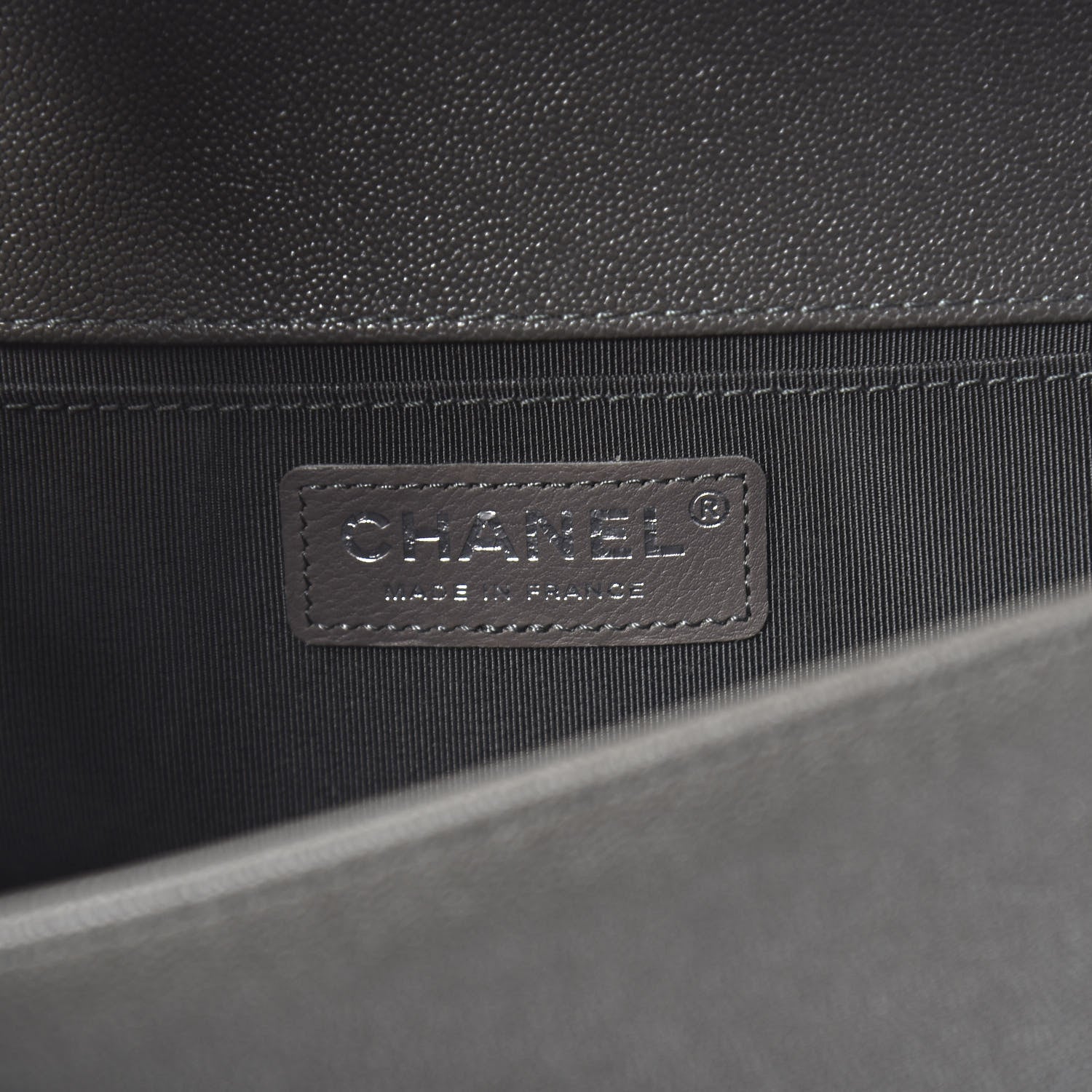 Chanel Caviar Quilted Medium Boy Flap Grey 6 of 11