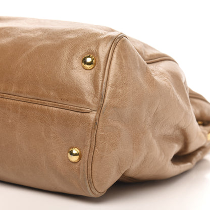 Prada Vitello Shine Top Handle Bag Sughero 10 of 13