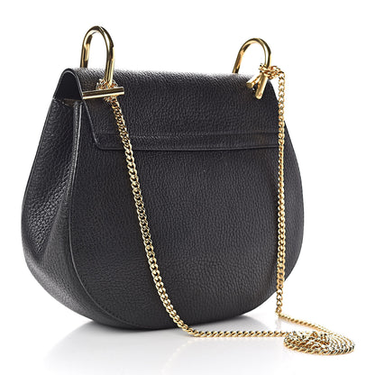 Chloe Grained Lambskin Drew Shoulder Bag Black 3 of 8
