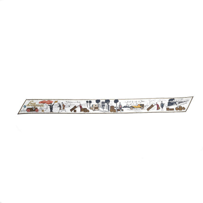 Louis Vuitton Silk LV Comics Bandeau Taupe 3 of 6