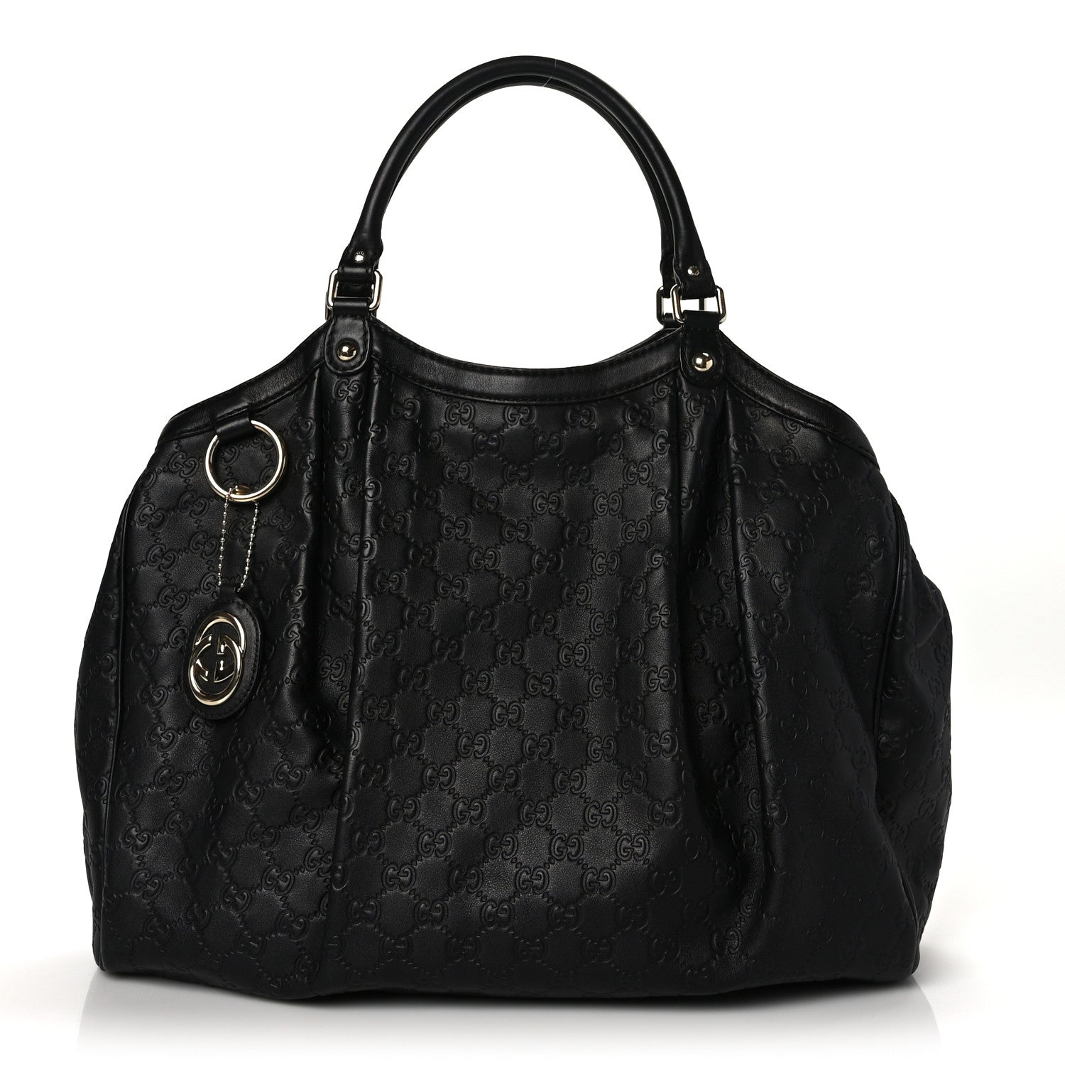 Gucci Guccissima Large Sukey Tote Black 1 of 9