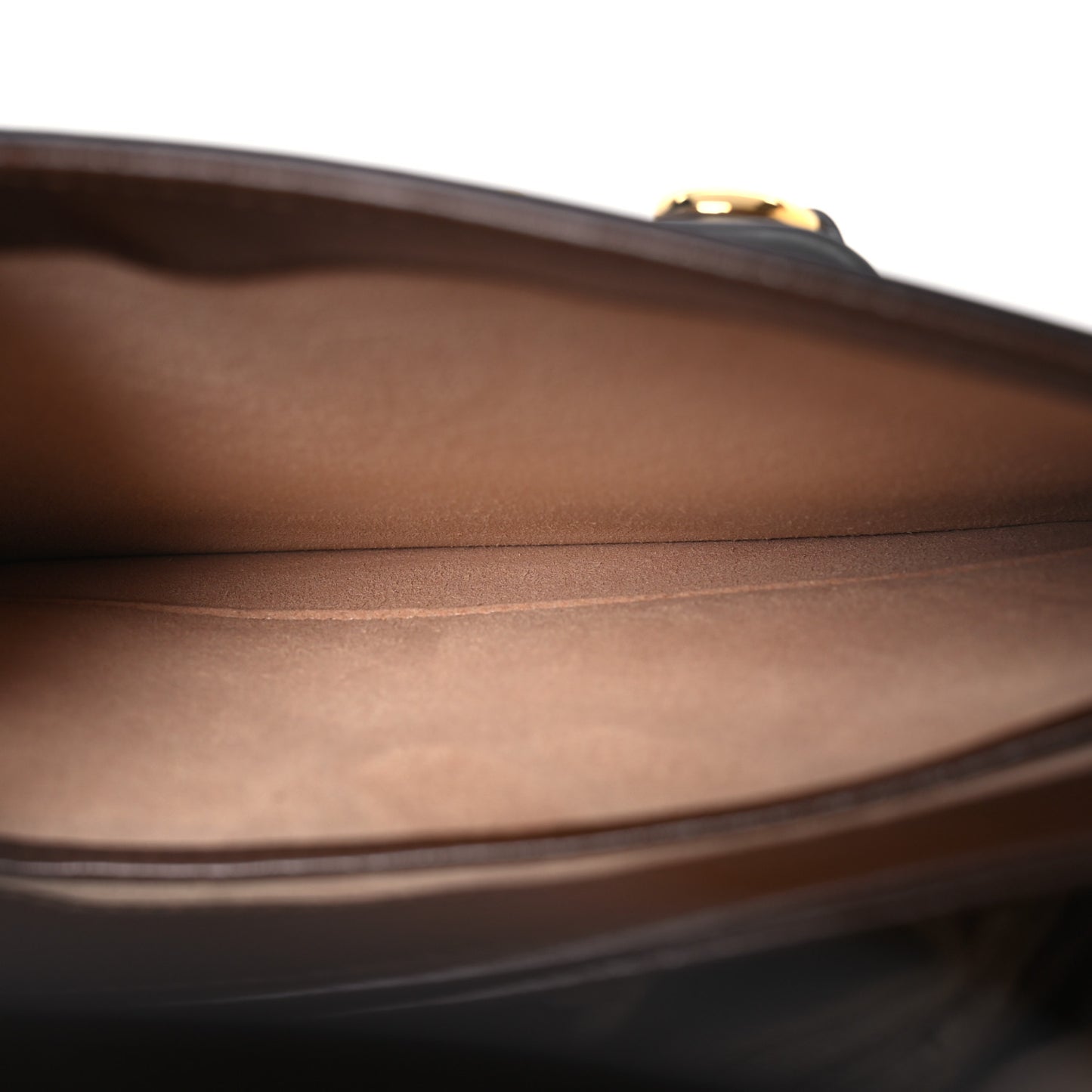 GG Supreme Monogram Horsebit 1955 Shoulder Bag Beige Brown Sugar