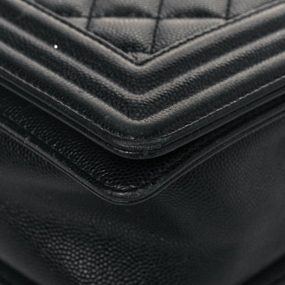 Chanel Caviar Quilted New Medium Boy Flap Black 9 of 18