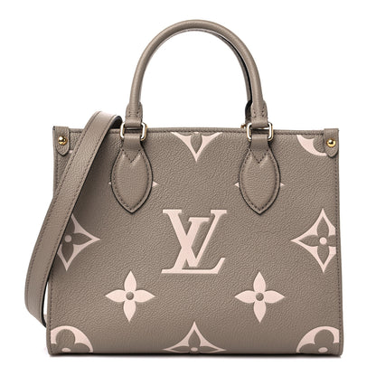 Louis Vuitton Empreinte Monogram Giant Onthego PM Tourterelle Creme 1 of 8