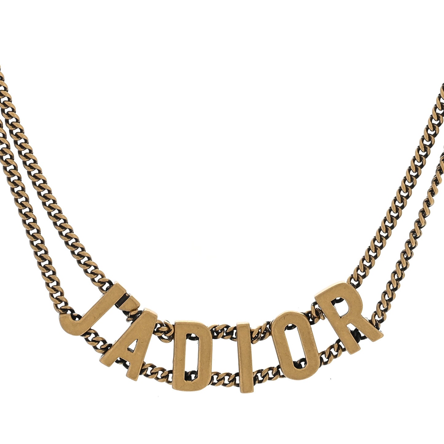 Metal J'Adior Choker Necklace Aged Gold