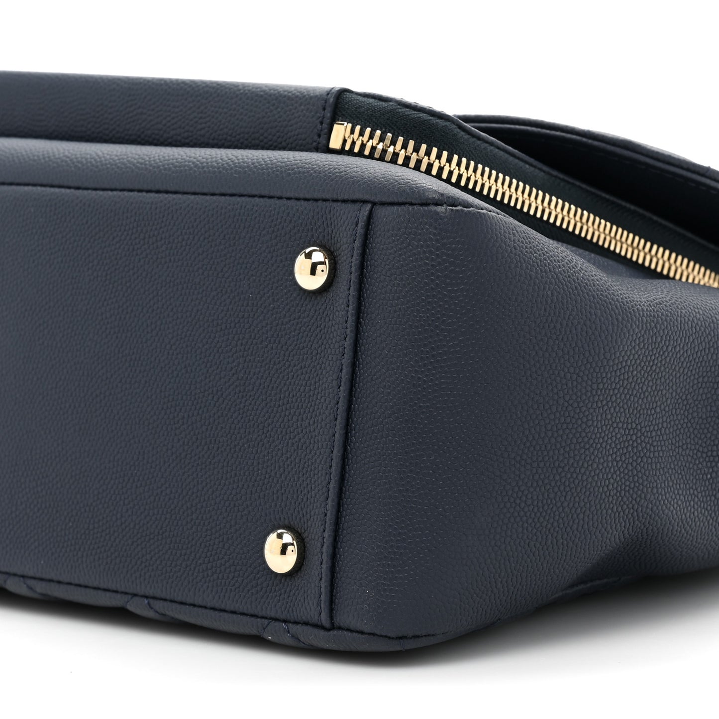 Caviar Quilted Large Business Affinity Flap Navy