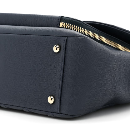 Chanel Caviar Quilted Large Business Affinity Flap Navy 9 of 12