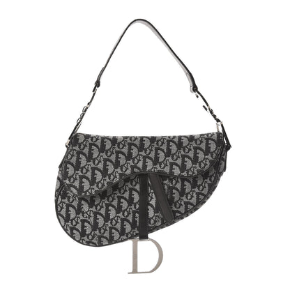Christian Dior Monogram Saddle Bag Black 1 of 11