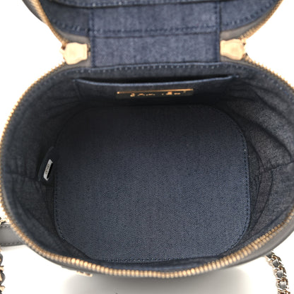 Chanel Lambskin Timeless Vanity Cosmetic Case Grey 5 of 10