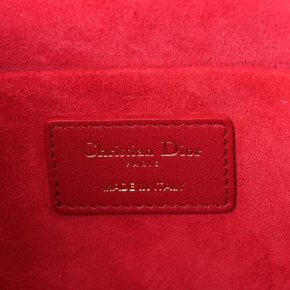 Christian Dior Lambskin Cannage Small Diortravel Vanity Case Red 6 of 10