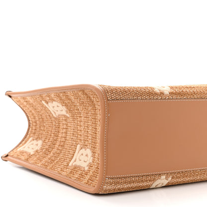 Burberry Raffia Calfskin Large Freya Tote Natural 9 of 10